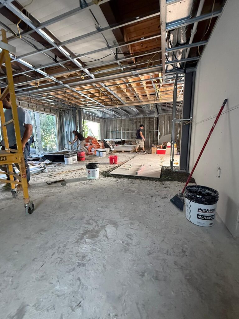 Framing work by IG Construction Miami
