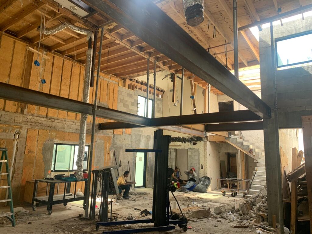 Construction remodeling project by IG Construction Miami