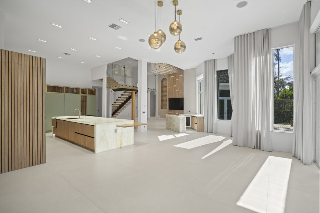 open concept floor plan